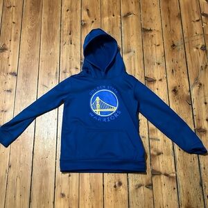 Boys NBA Golden State Warriors Hooded Sweatshirt Youth Small Blue Hoodie